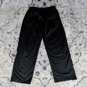 Sport-Tek Black Athletic Pants Zip Ankle Openings Size M